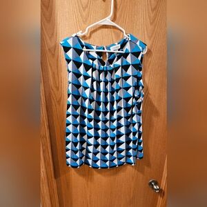 NWOT Calvin Klein geometric print sleeveless shell